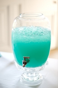 Tiffany Punch. Recipe: Blue Hawaiin Punch and Lemonade.