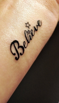 believe tattoo 
